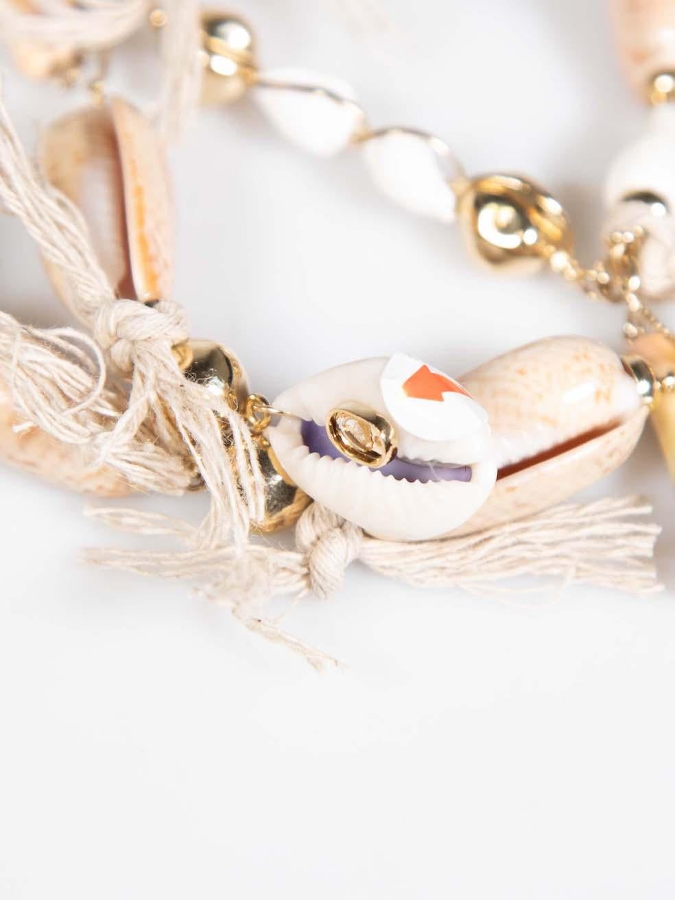 Chloe Beige Seashell Earrings For Sale 2