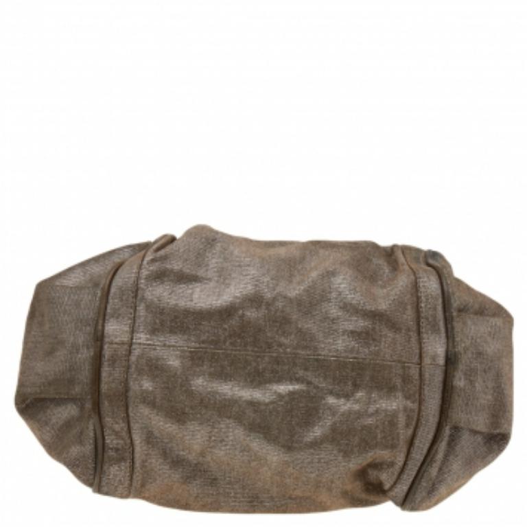 De las mujeres Chloe Cartera Ethel mediana de ante beige brillante en venta