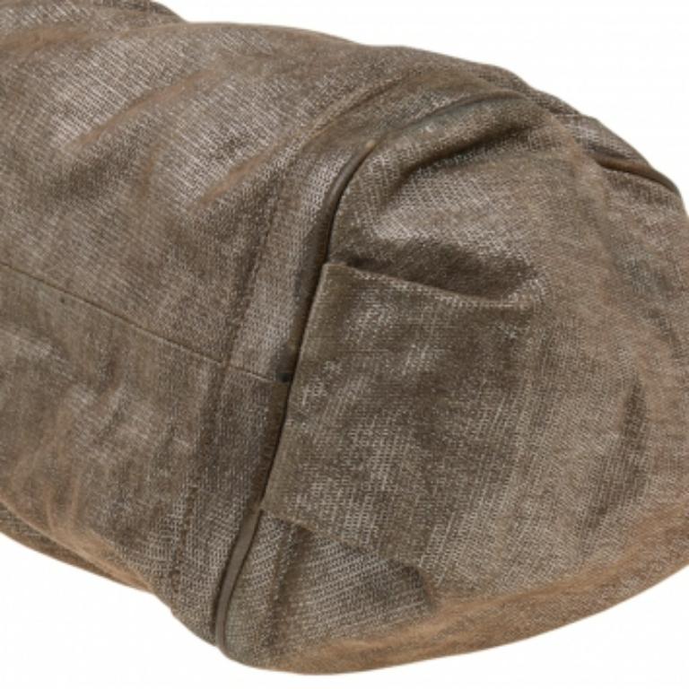 Chloe Cartera Ethel mediana de ante beige brillante en venta 2