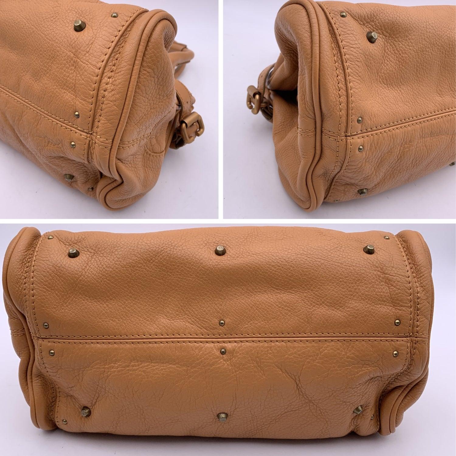 Women's Chloe Beige Tan Leather Paddington Bag Tote Satchel