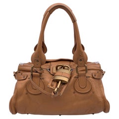 Chloe Beige Tan Leder Paddington Tasche Tote Satchel