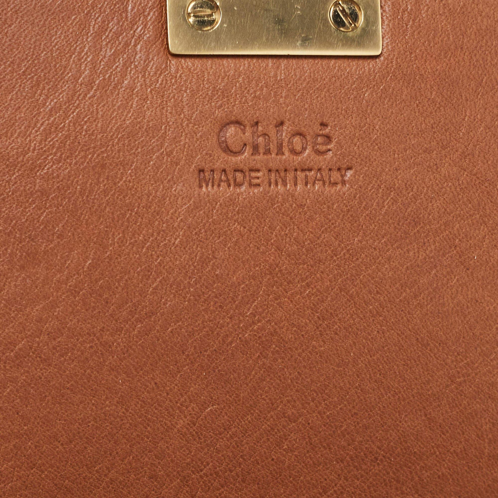Chloe Beige/Tan Raffia and Leather Medium Drew Shoulder Bag 1