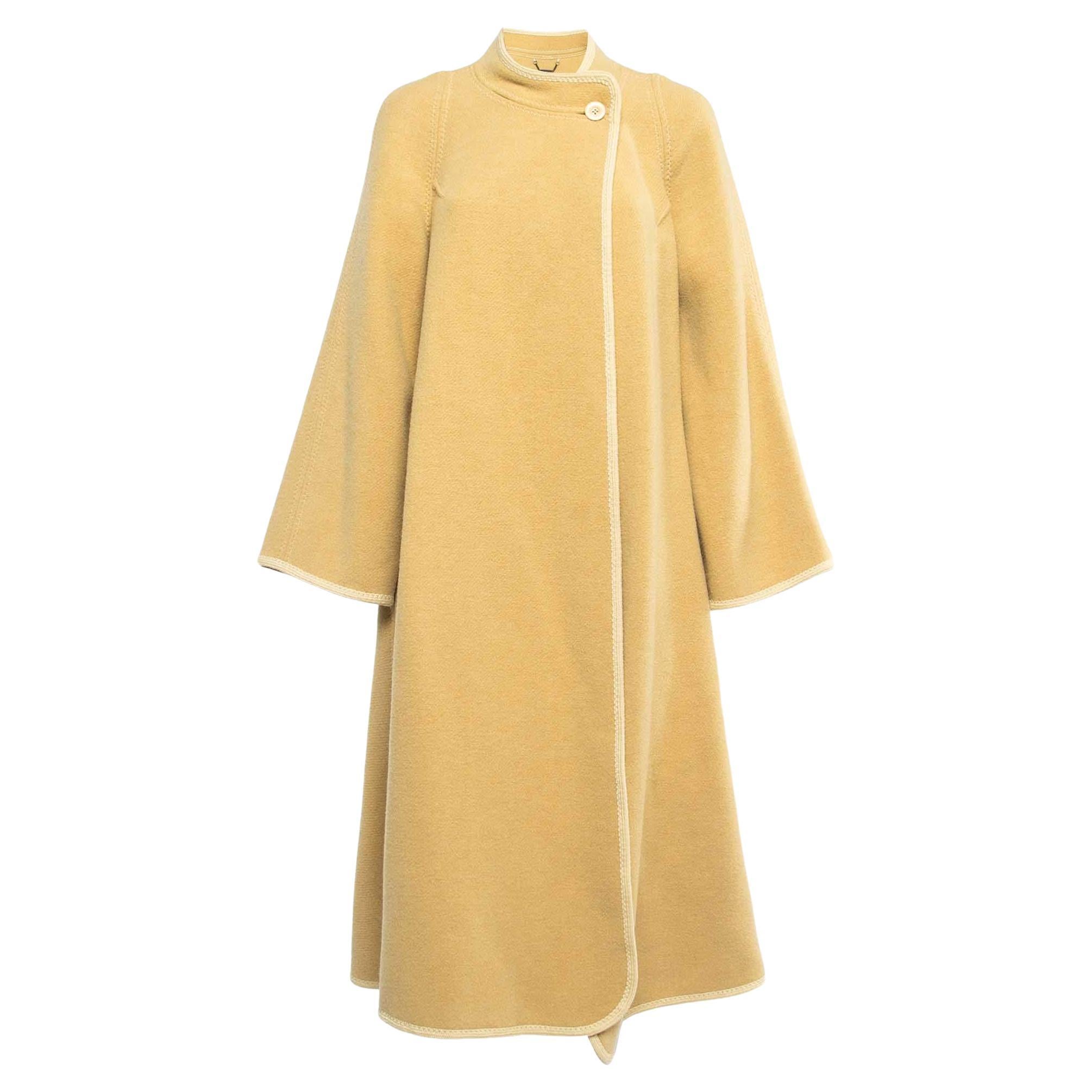 Chloe Beige Wool Wide Sleeve Coat 