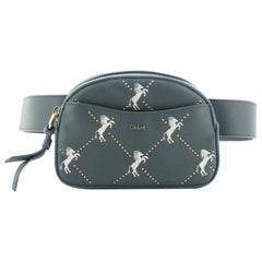 Chloe Belt Bag Studded Embroidered Leather Small