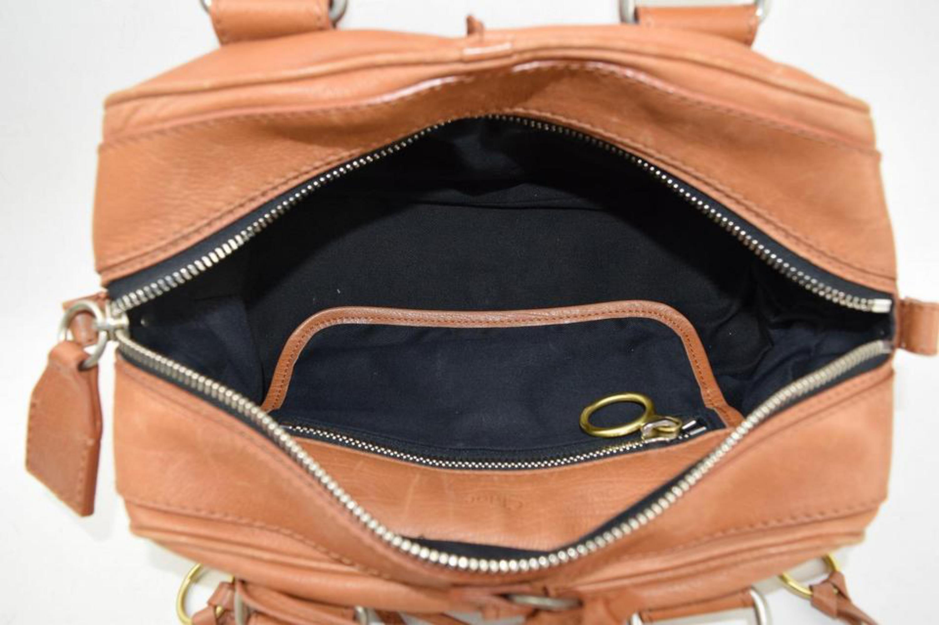 Chloé Betty 865632 Brown Leather Shoulder Bag In Good Condition For Sale In Forest Hills, NY