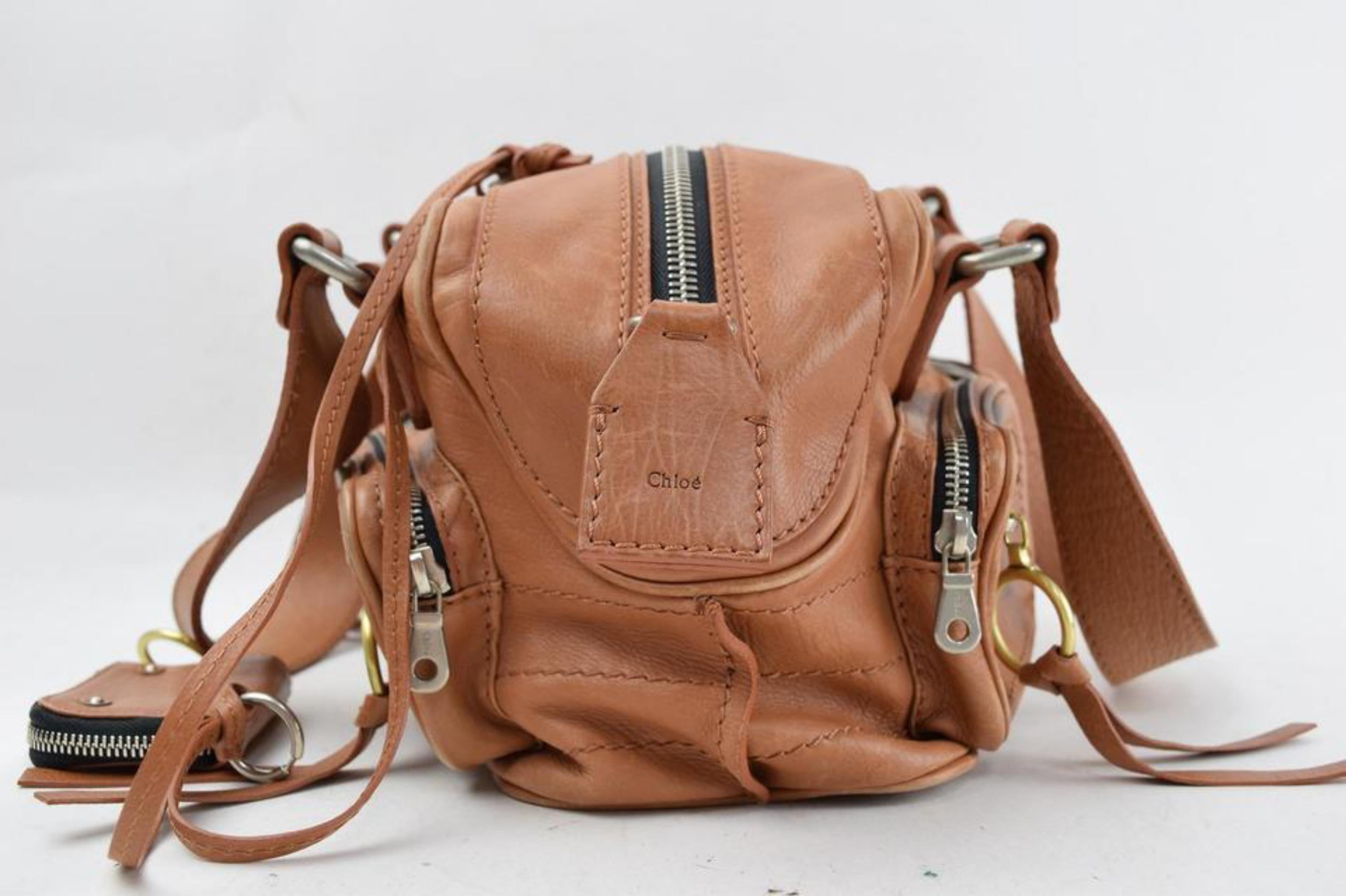 Chloé Betty 865632 Brown Leather Shoulder Bag For Sale 2
