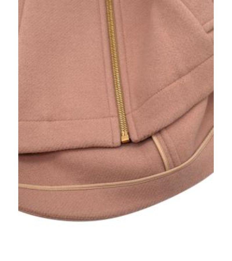 Chloe Biscuit Pink Wool Jacket For Sale 5