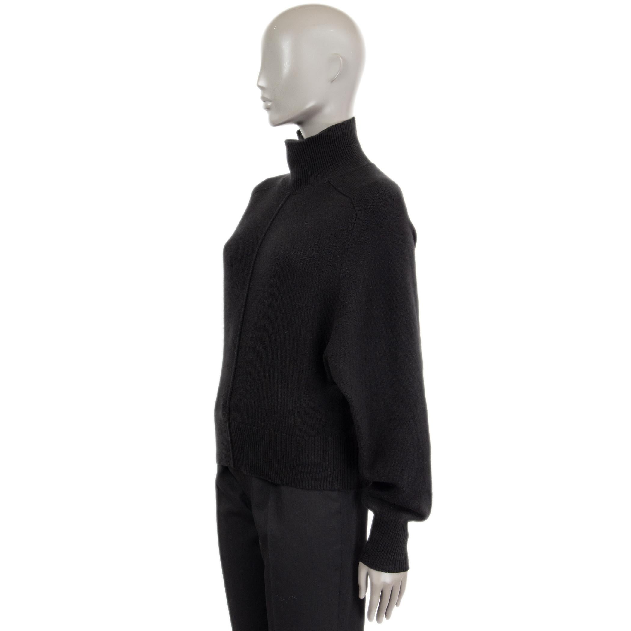 Women's CHLOE black cashmere TURTLENECK Sweater S For Sale