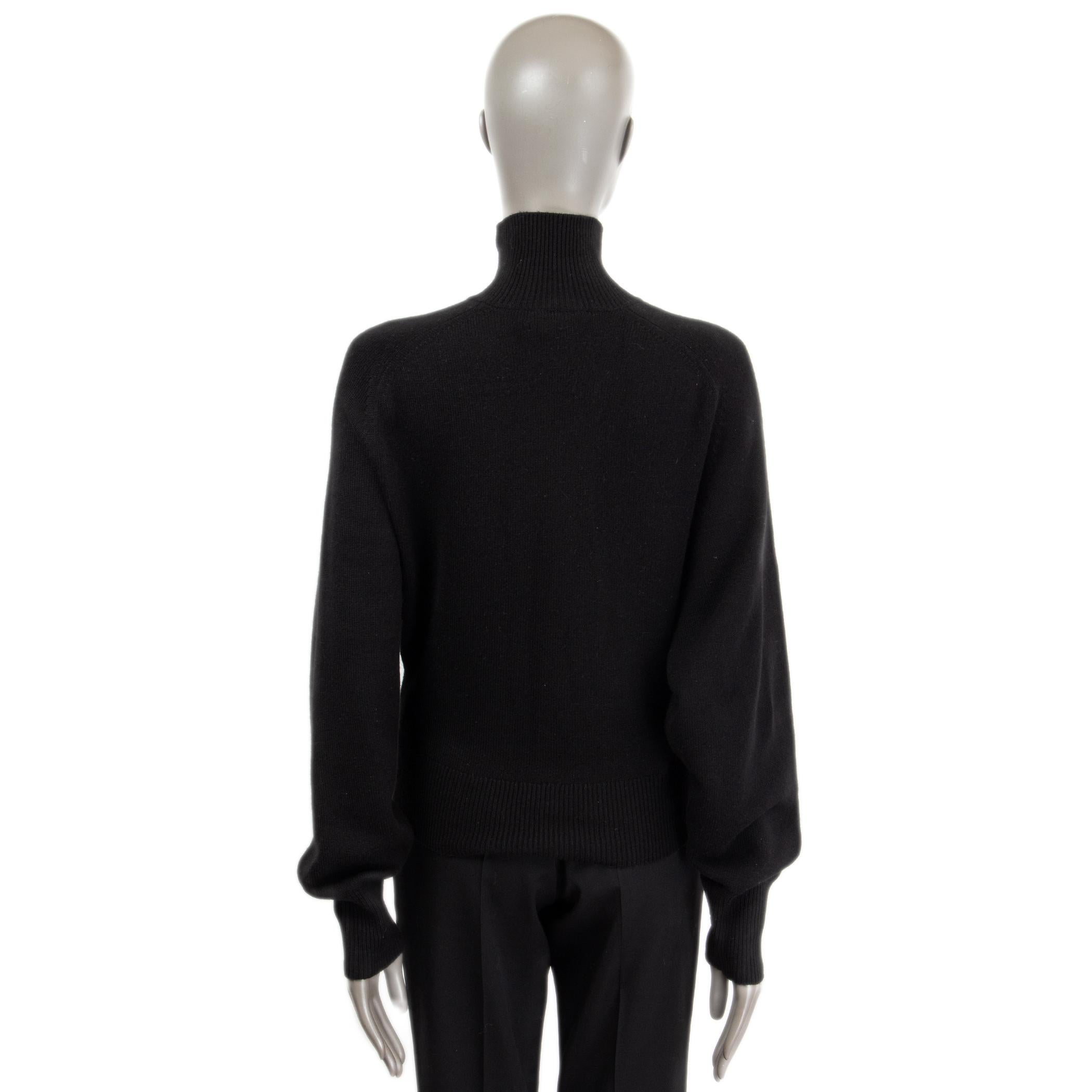 CHLOE black cashmere TURTLENECK Sweater S For Sale 1