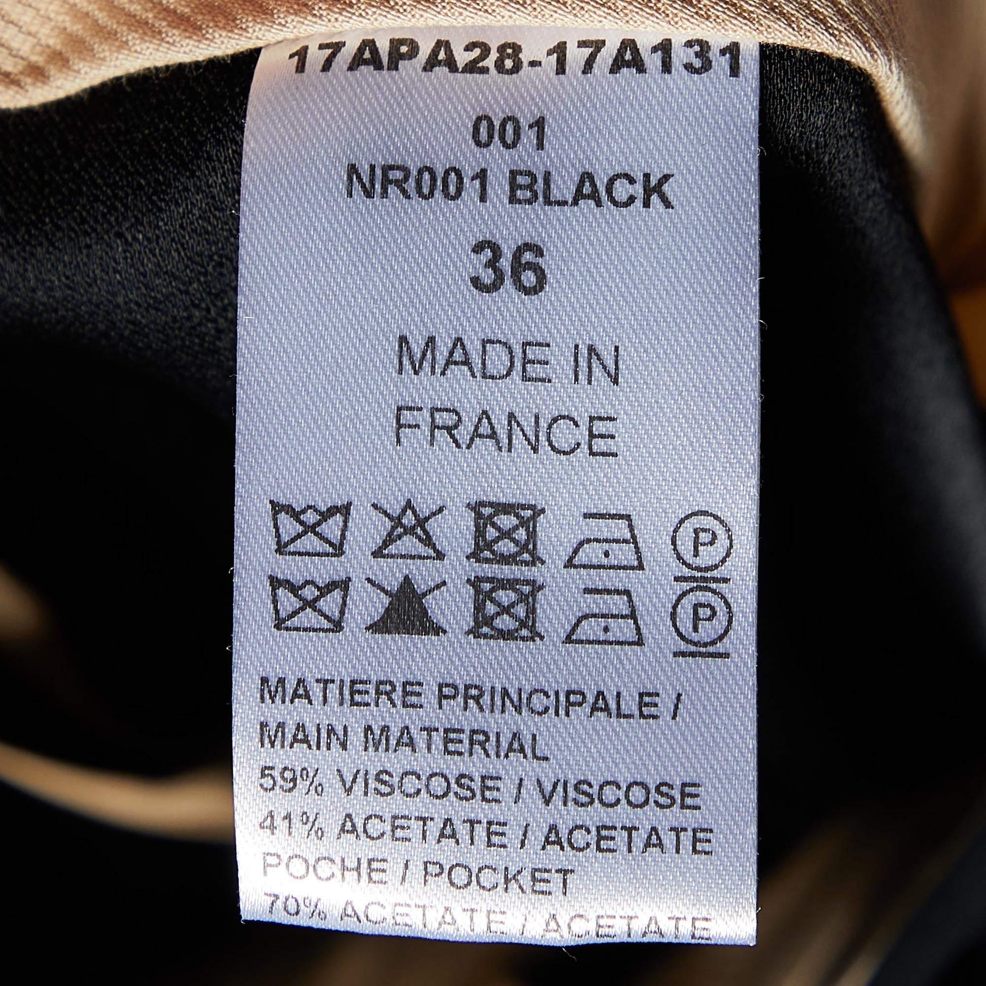 Chloe Black Crepe Flared Trousers S For Sale 1