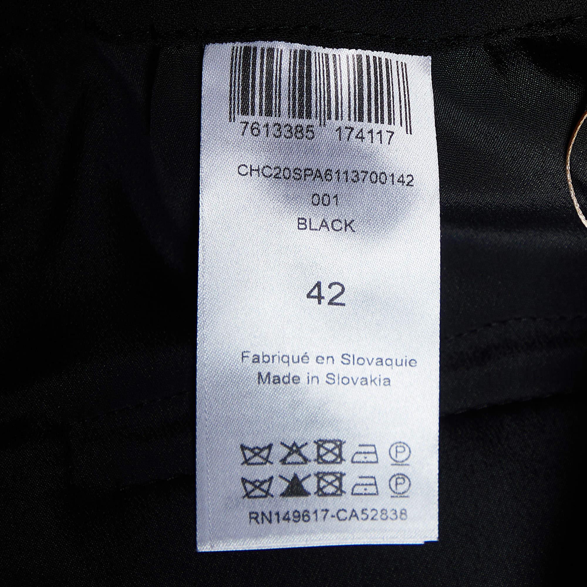 Pantalon de jogging en crêpe noir de Chloe L Pour femmes en vente