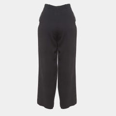 Chloe Black Crepe Pleated Trousers XS