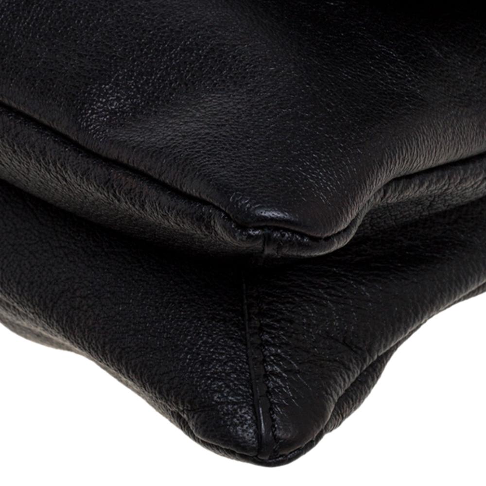 Chloe Black Crystal Embellished Leather Flap Shoulder Bag 6