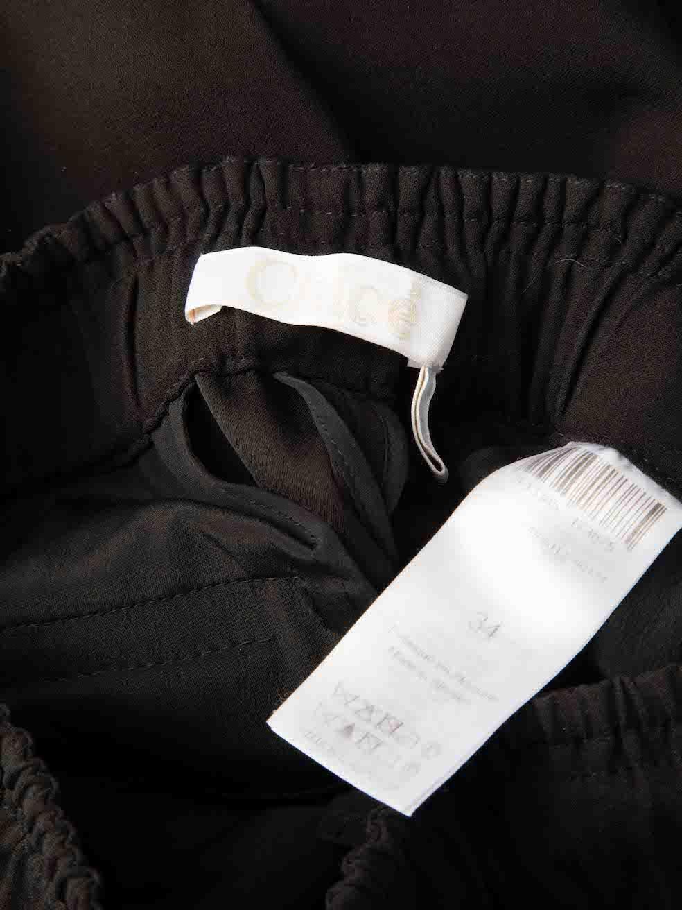 Chloé Black Elasticated Sweatpants Size XS For Sale 1
