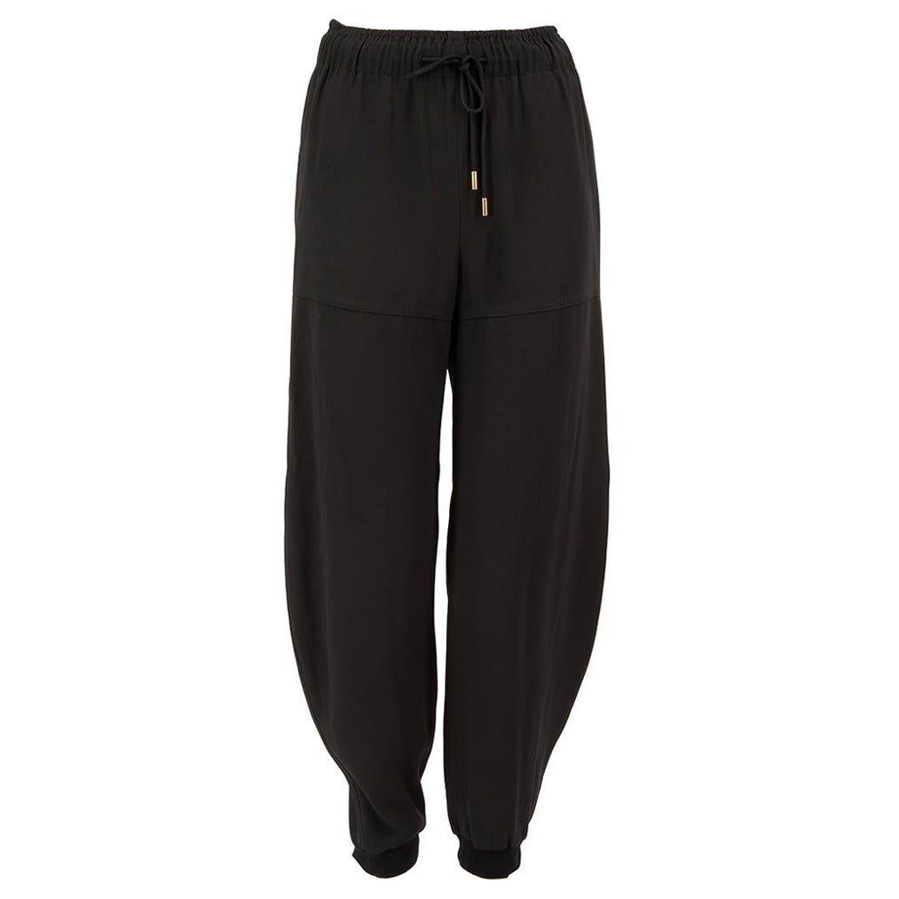 Chloé Pantalones de chándal elásticos negros Talla XS en venta