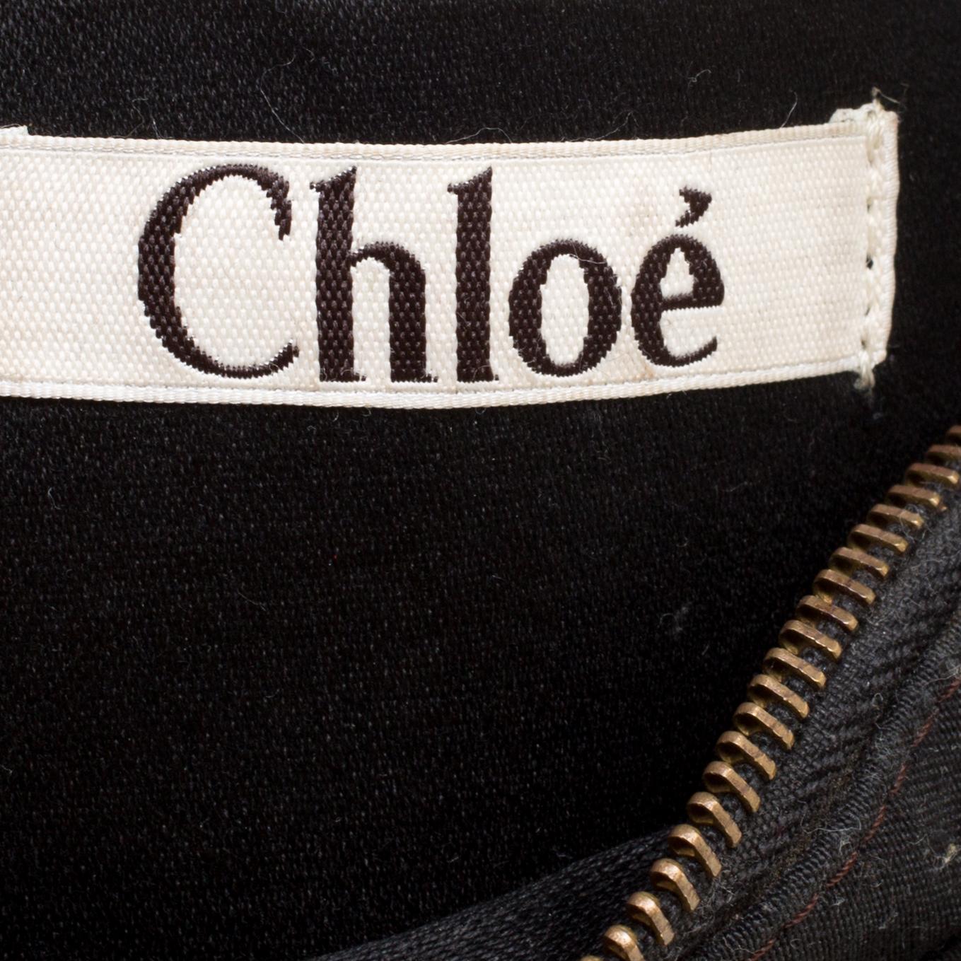 Women's Chloe Black Fabric Embellished Crescent Hobo