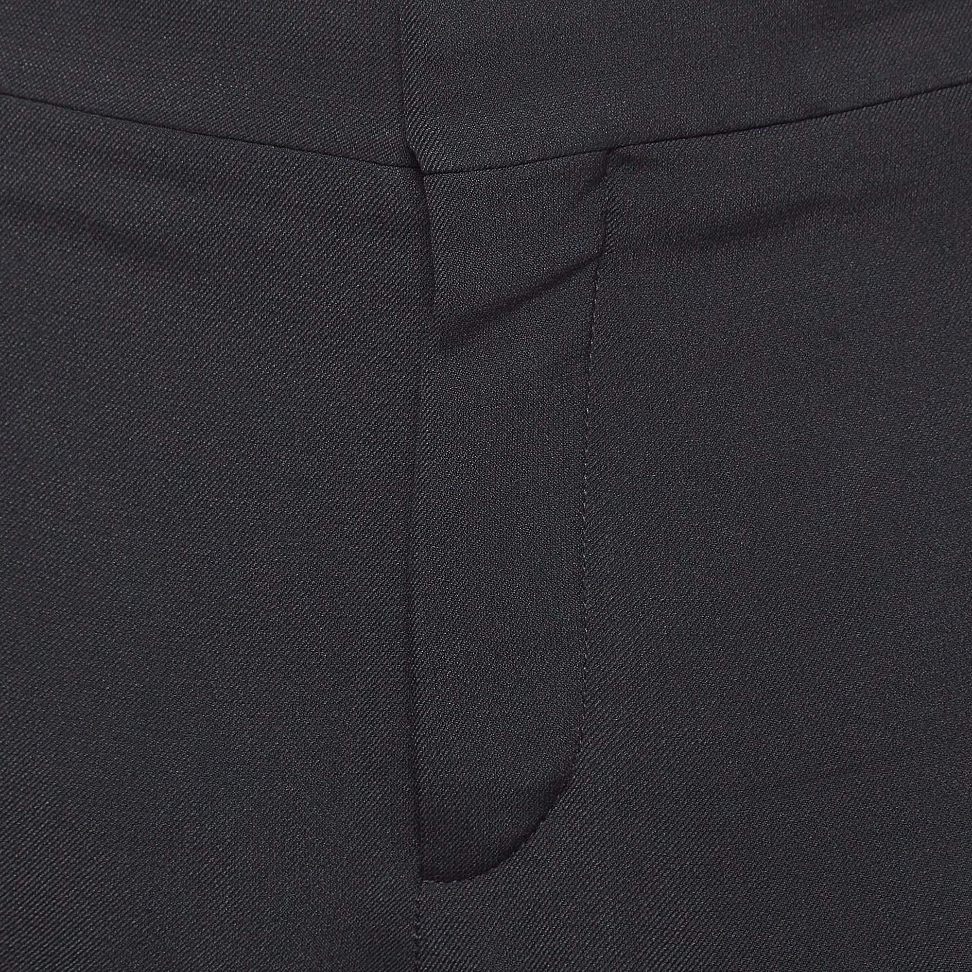 Chloe Schwarze Gabardine-Hose L im Zustand „Gut“ im Angebot in Dubai, Al Qouz 2