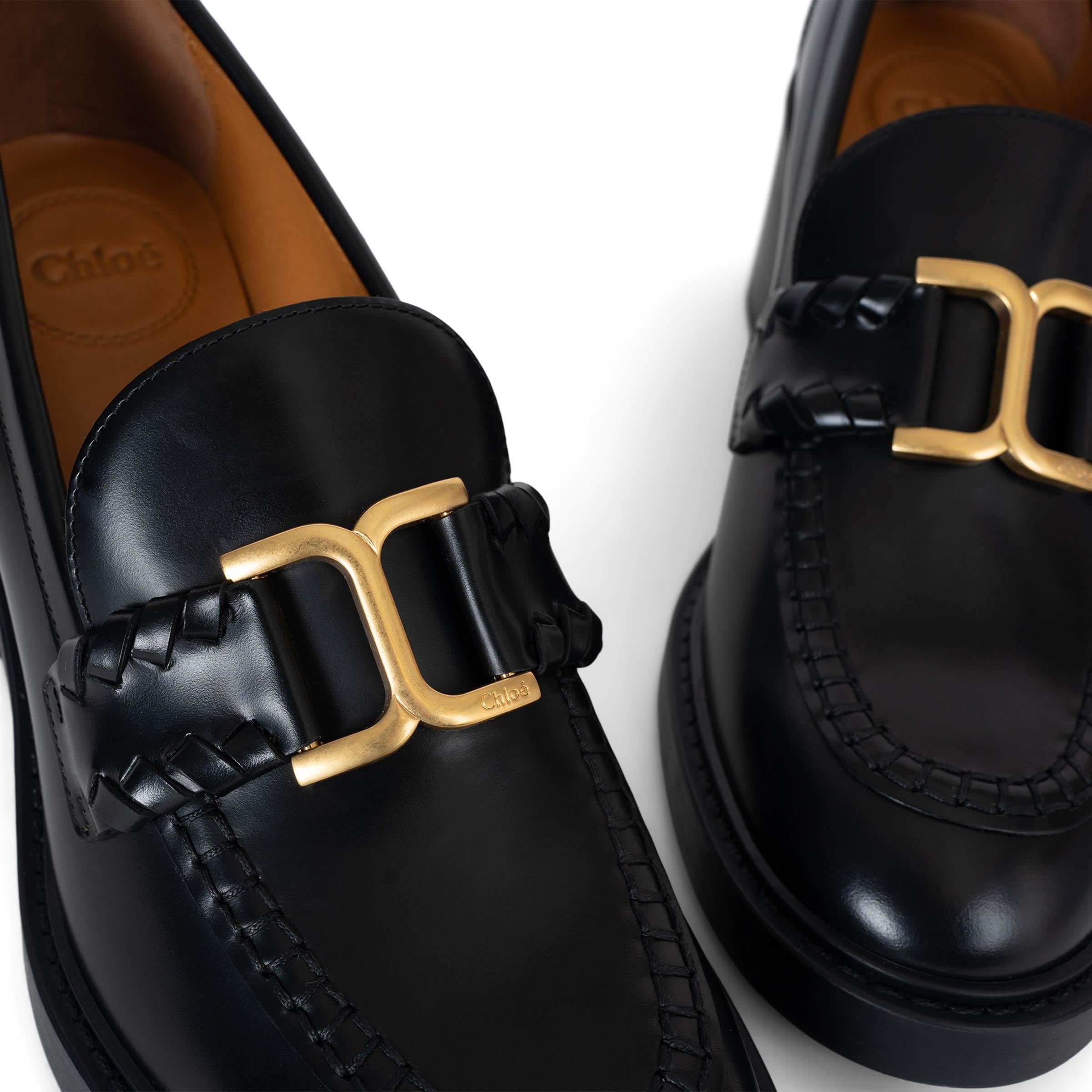 CHLOE Schwarze MARCIE LOAFER Pumps aus Leder 2024 MARCIE LOAFER Schuhe 38 3