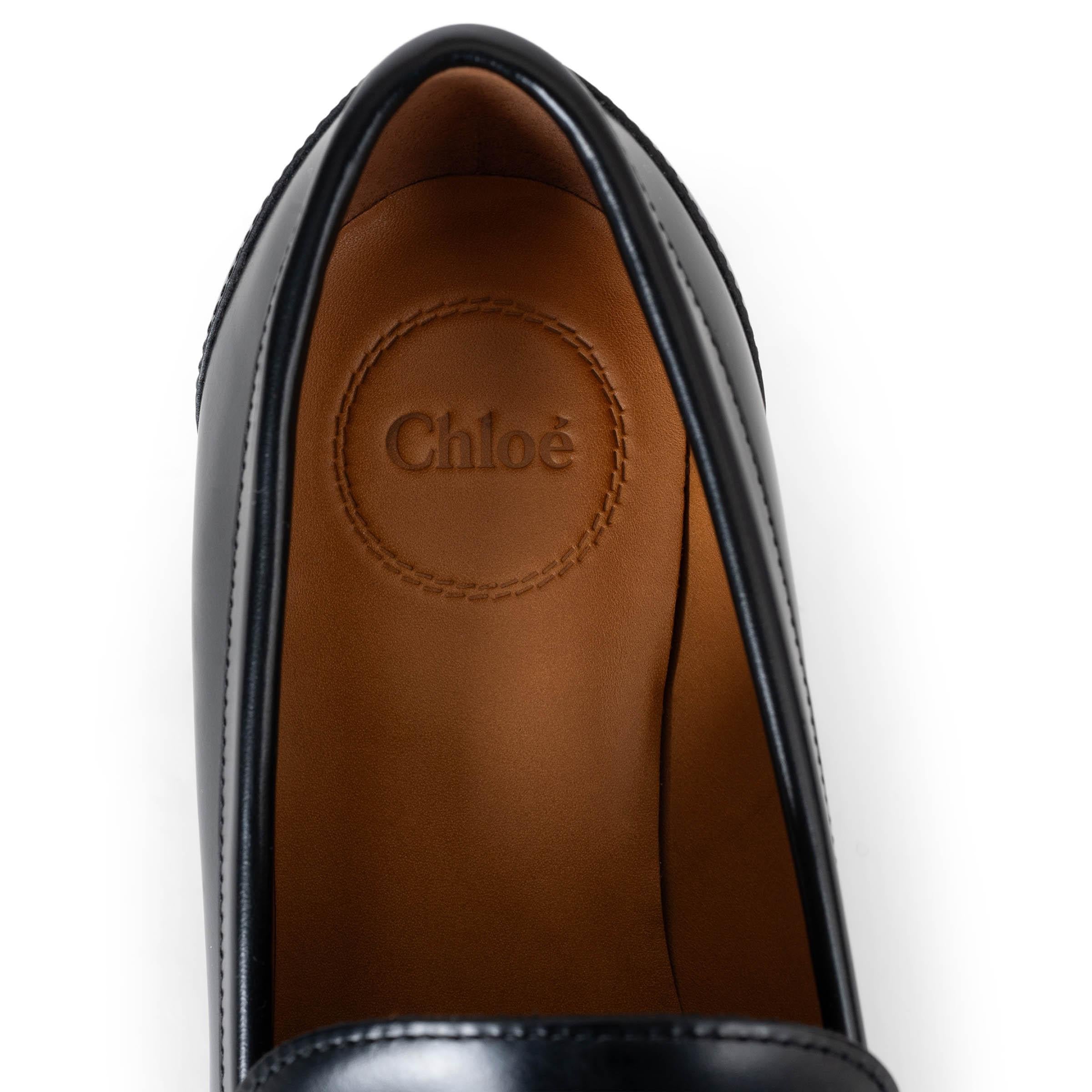 CHLOE Schwarze MARCIE LOAFER Pumps aus Leder 2024 MARCIE LOAFER Schuhe 38 4