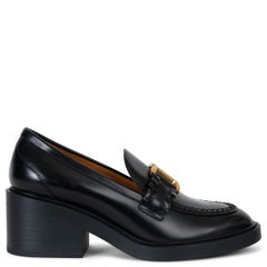 CHLOE Schwarze MARCIE LOAFER Pumps aus Leder 2024 MARCIE LOAFER Schuhe 38