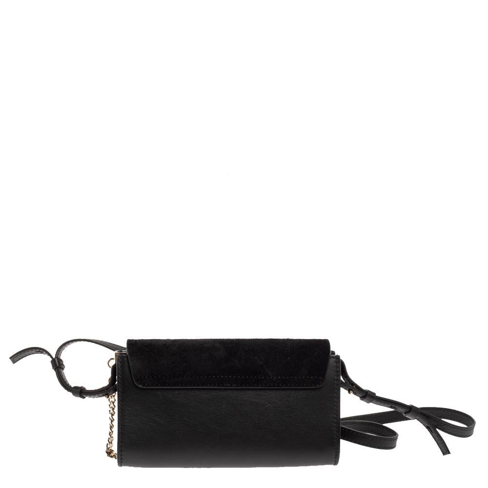 Chloé's Faye bag is an expression of elegant femininity and a contemporary edge. Made from leather and suede, it features a front flap and signature hardware in gold-tone. The unique streamlined silhouette is crafted in Italy and exudes