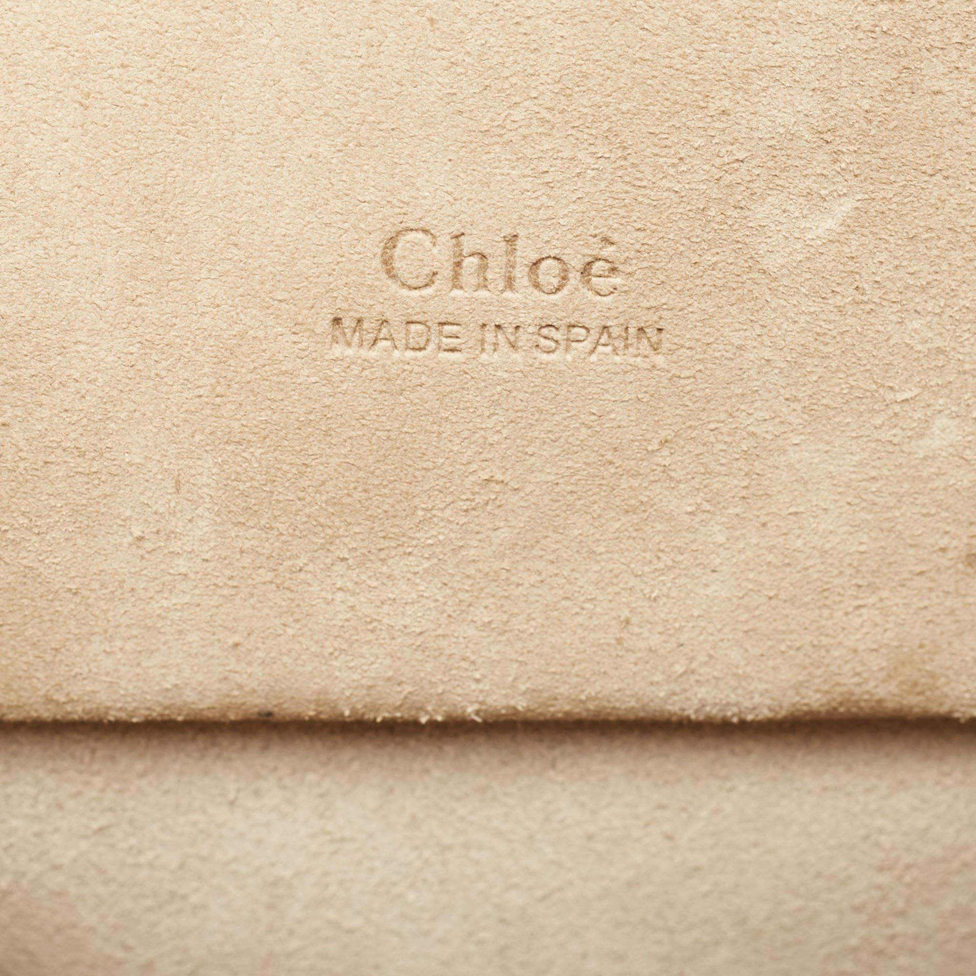 Chloe Black Leather and Suede Mini Star Faye Crossbody Bag 7