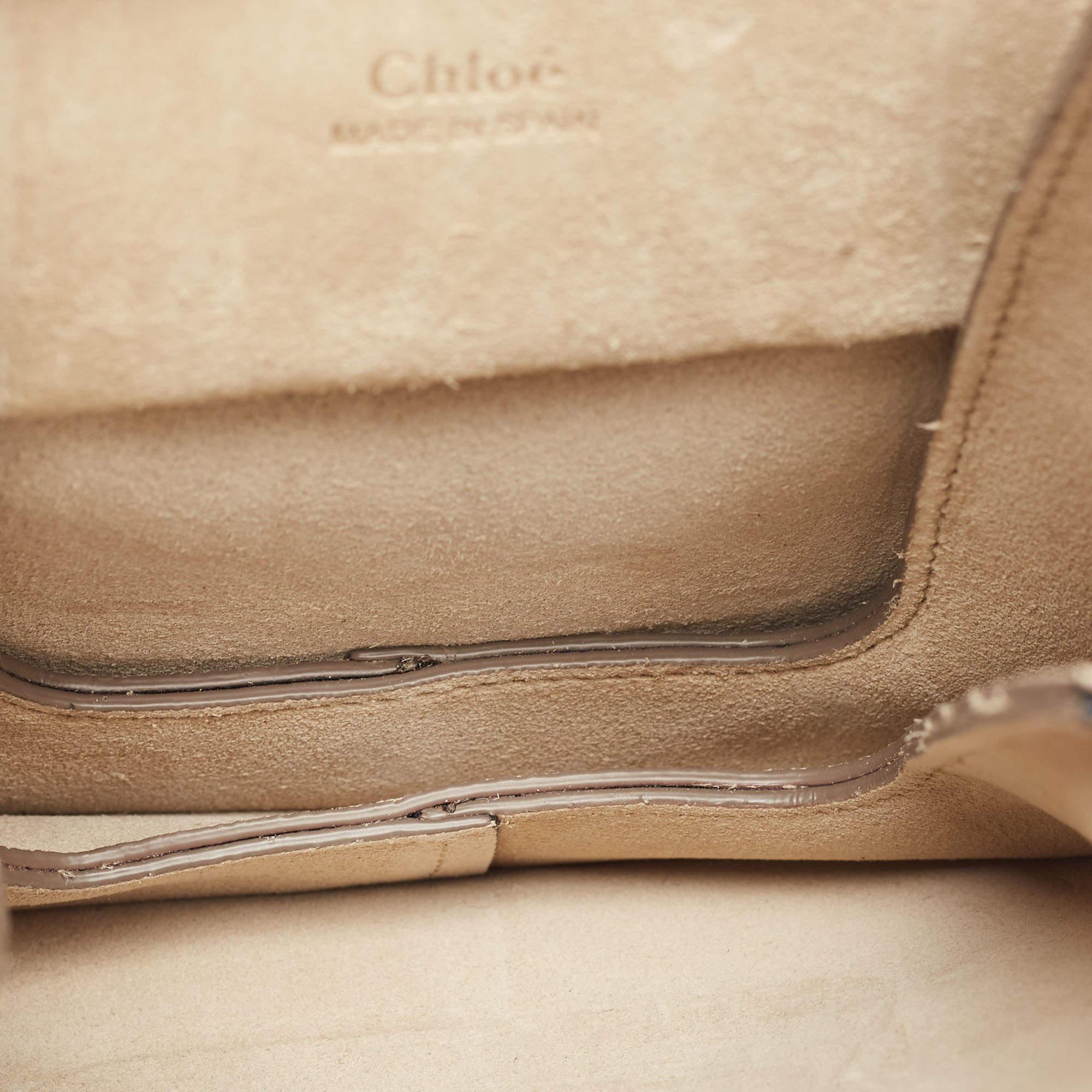 Chloe Black Leather and Suede Mini Star Faye Crossbody Bag 10