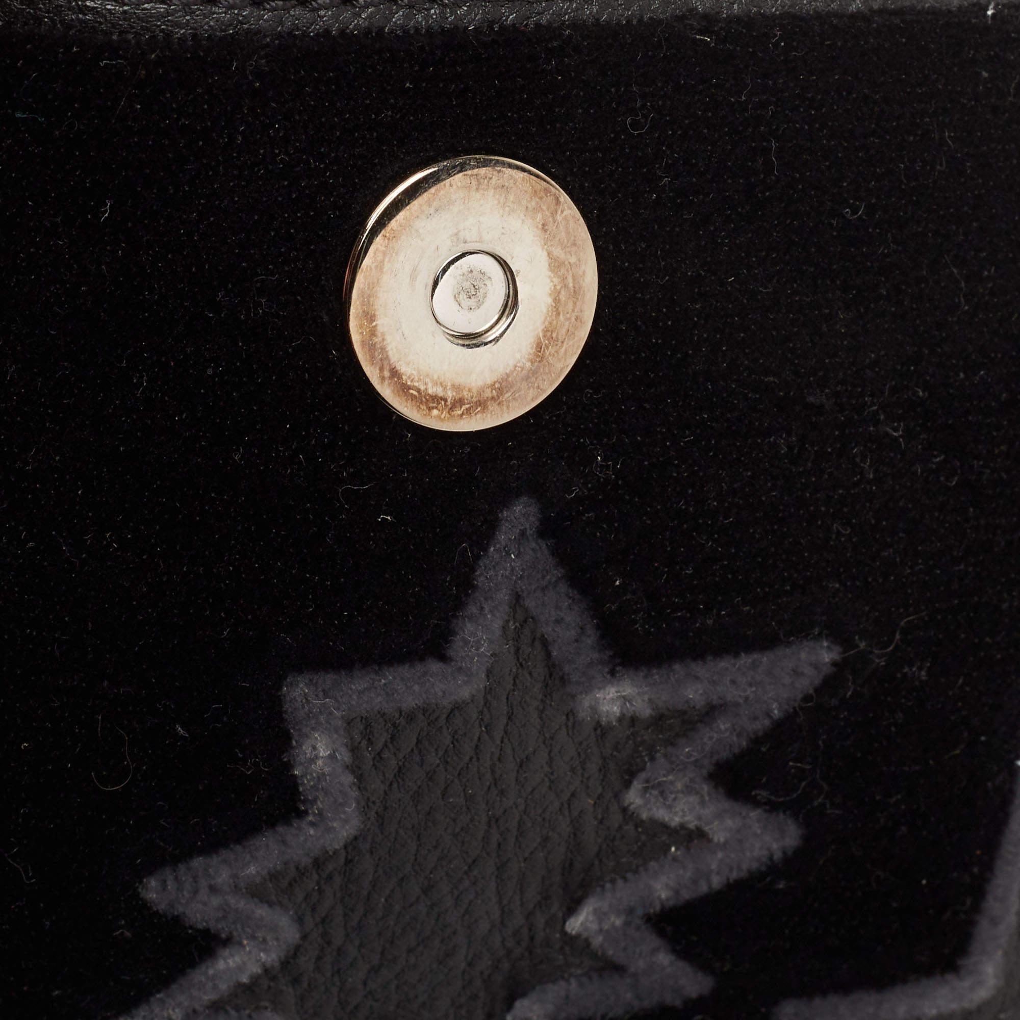 Chloe Black Leather and Suede Mini Star Faye Crossbody Bag 1