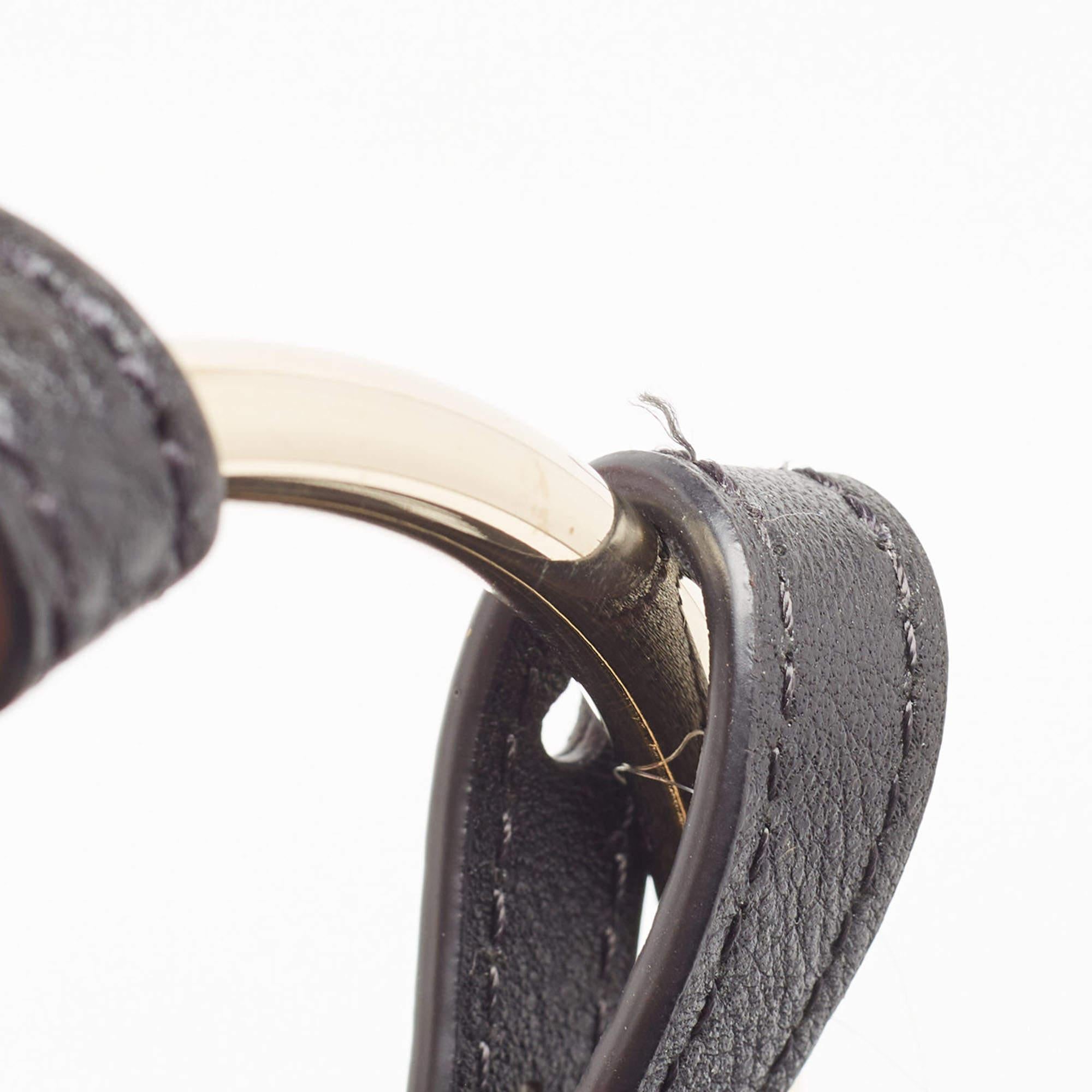 Chloe Black Leather and Suede Mini Star Faye Crossbody Bag 3