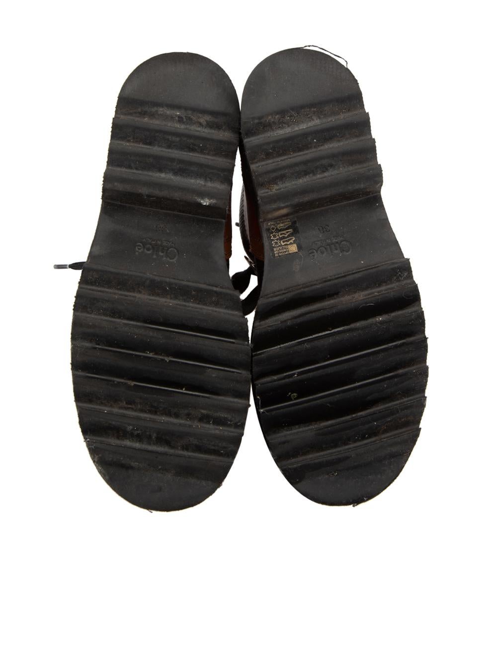 Women's Chloé Black Leather Bella Lizard Embossed Boots Size IT 38