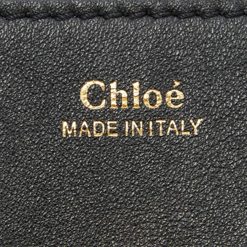 Chloe Black Leather Drew Chain Link Flap Shoulder Bag 4