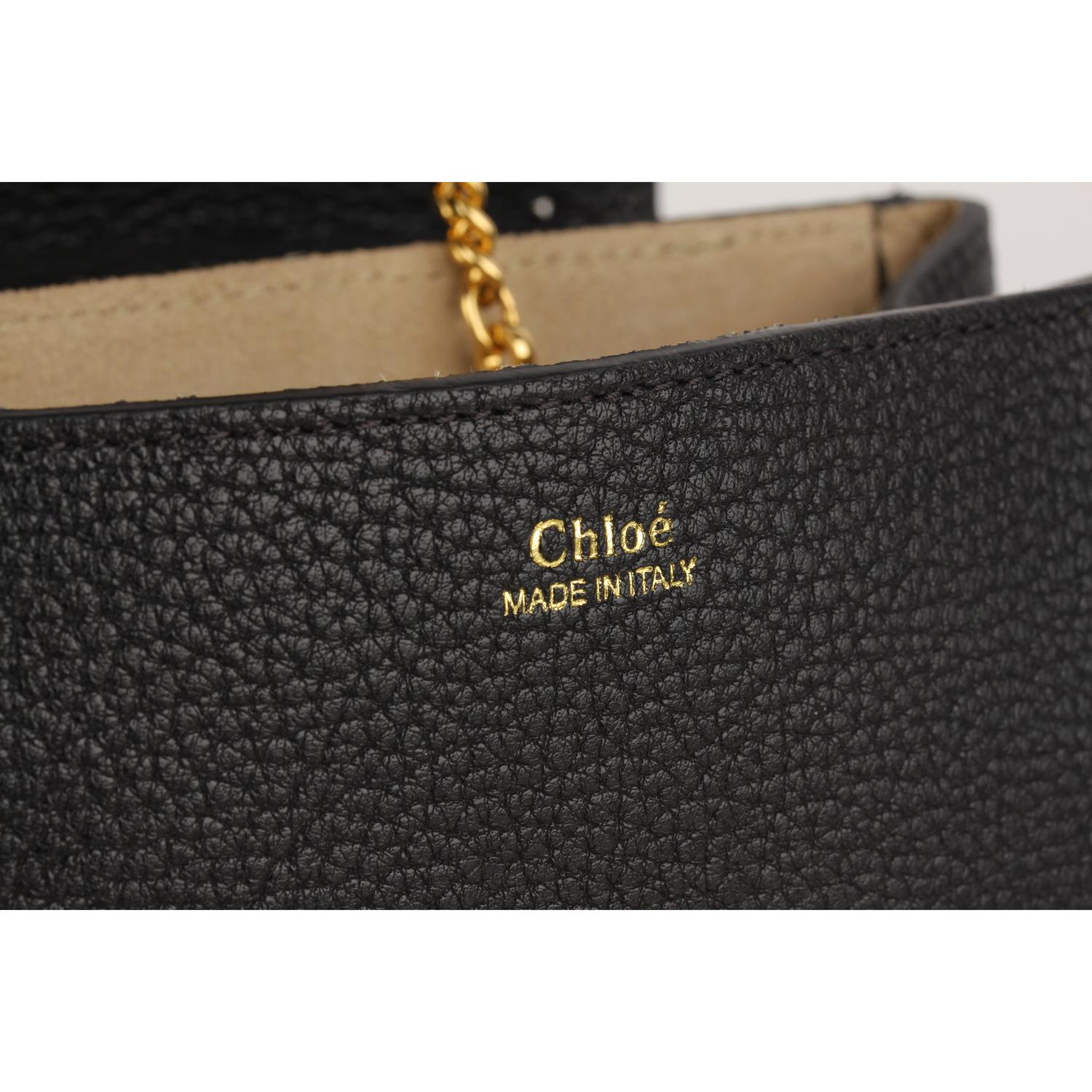Chloe Black Leather Drew Crossbody Messenger Bag 6