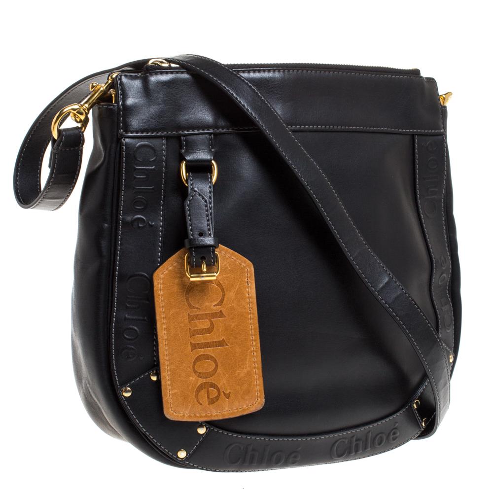 Chloe Black Leather Eden Crossbody Bag 3