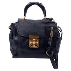 Chloe Black Leather Elsie Bag Tote Satchel Handbag with Strap