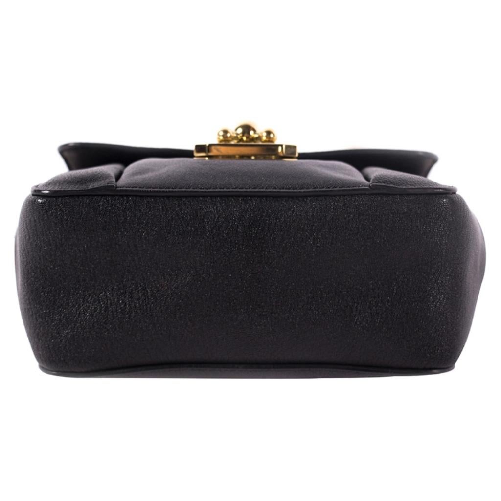 Women's Chloe Black Leather Elsie Shoulder Bag