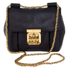 Chloe Black Leather Elsie Shoulder Bag