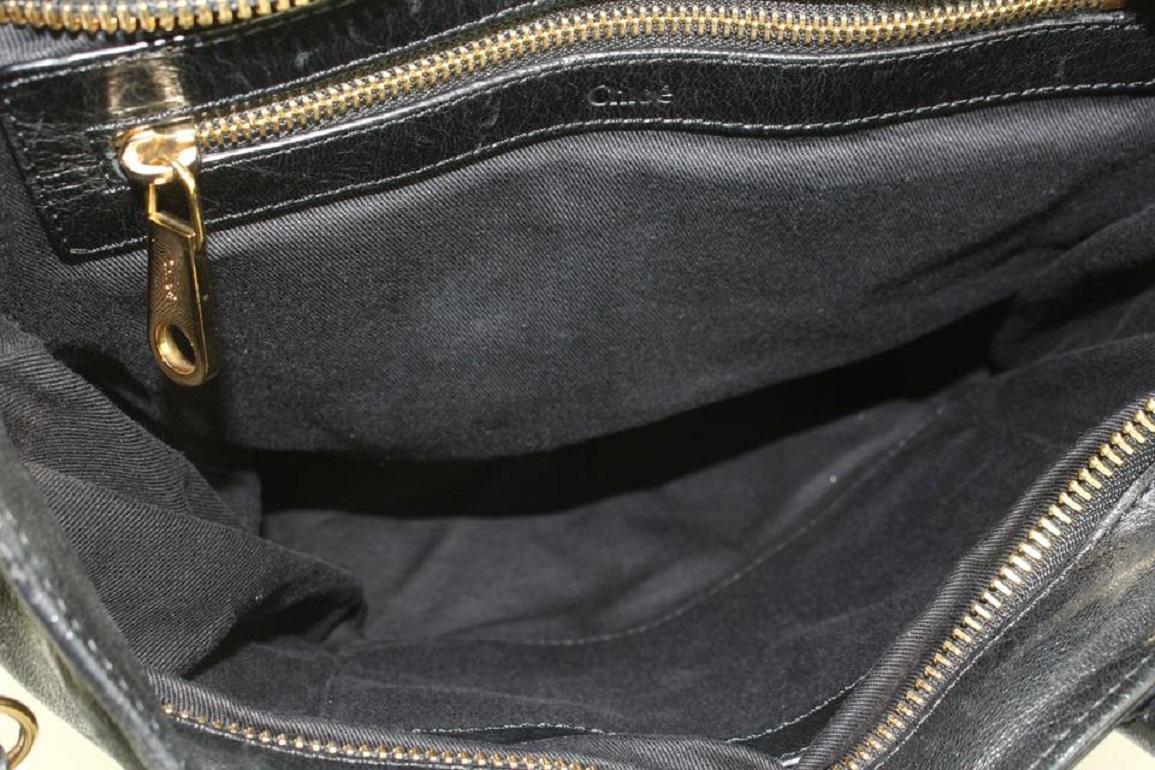 Women's Chloé Black Leather Ethel 2way Tote Bag 4CH108