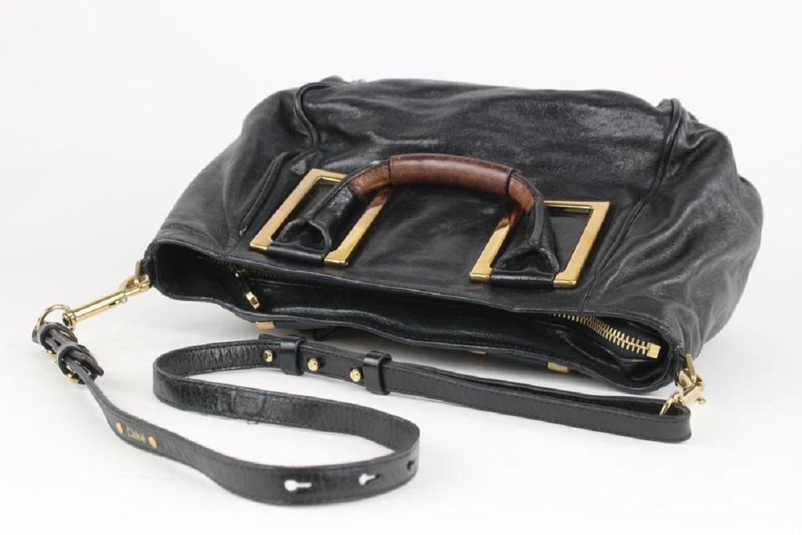 Chloé Black Leather Ethel 2way Tote Bag 4CH108 2