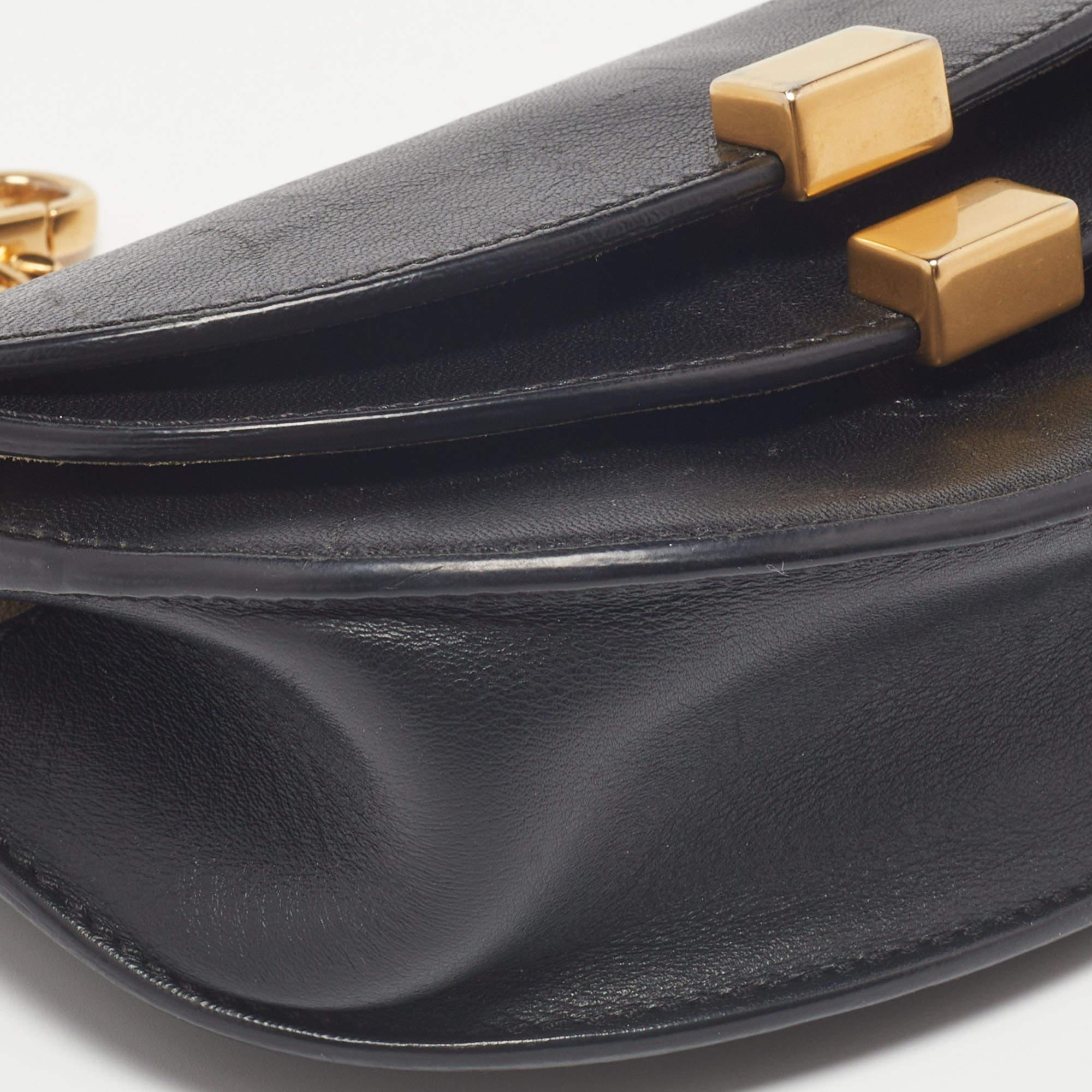 Chloe Black Leather Georgia Convertible Belt Bag 9