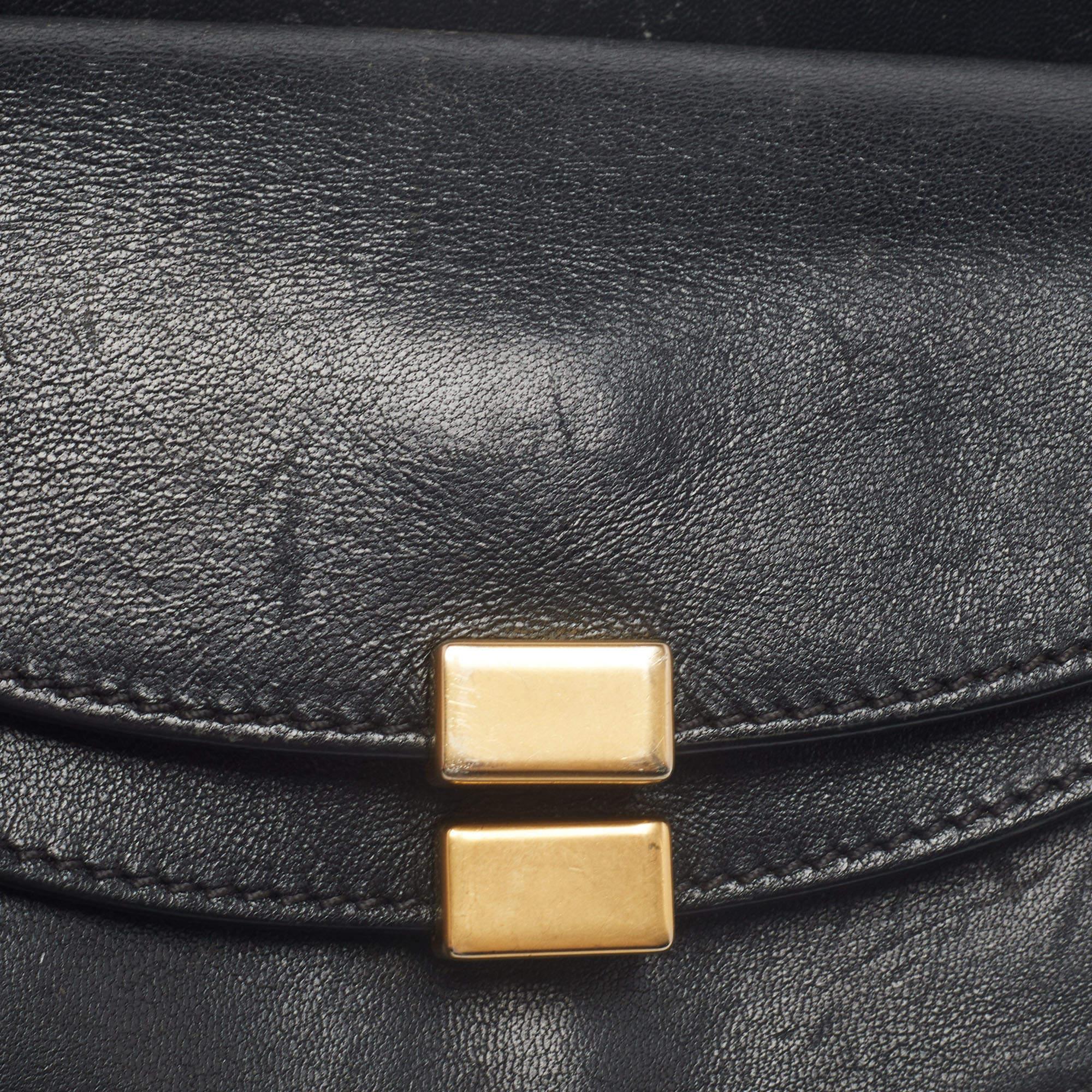 Chloe Black Leather Georgia Convertible Belt Bag 10