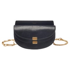 Chloe Black Leather Georgia Convertible Belt Bag