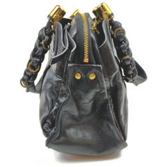 Chloe Black Leather Heloise Satchel Bag 855658