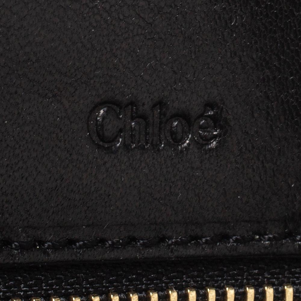 Chloe Black Leather Heloise Satchel In Good Condition For Sale In Dubai, Al Qouz 2
