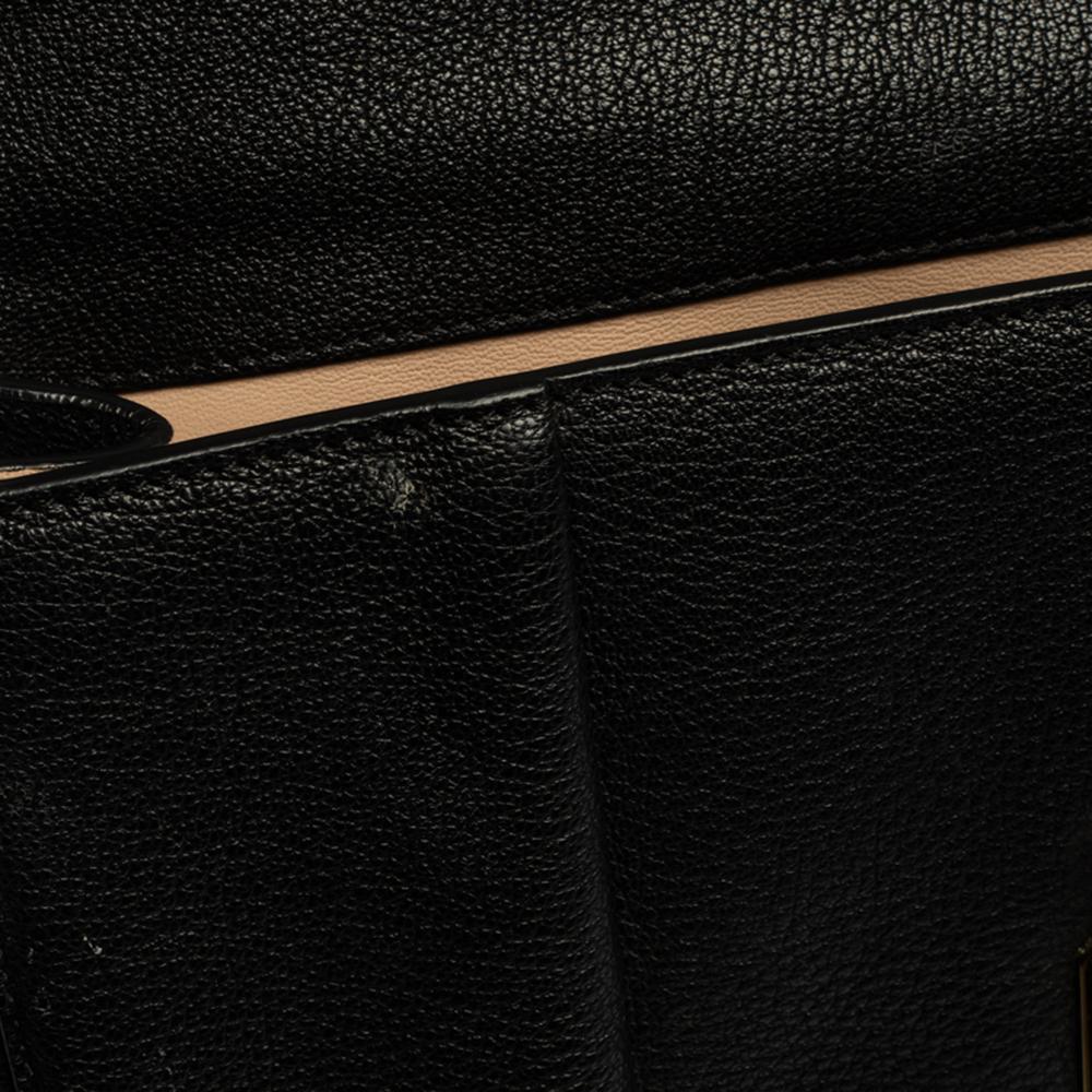 Chloe Black Leather Large Elsie Shoulder Bag 8