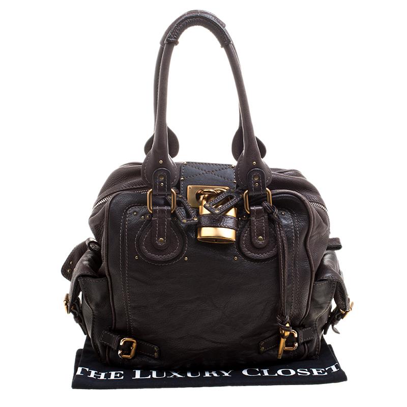 Chloe Black Leather Large Zip Paddington Satchel 8