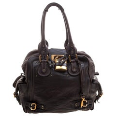 Chloe Black Leather Large Zip Paddington Satchel