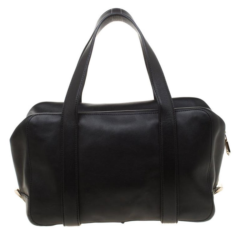 Chloe Black Leather Madeleine Bowler Bag For Sale at 1stDibs