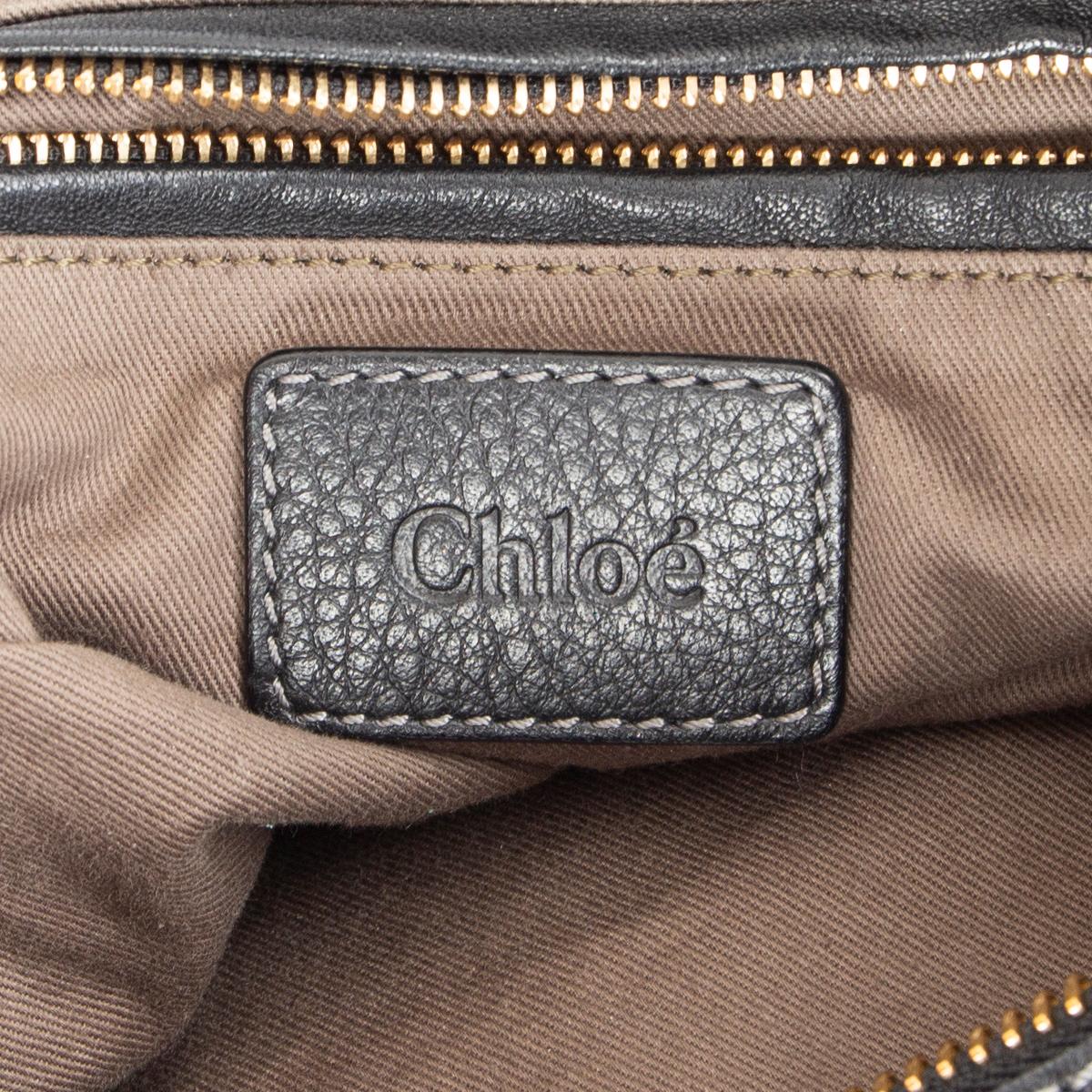 Women's CHLOE black leather MARCIE LARGE HOBO Shoulder Bag