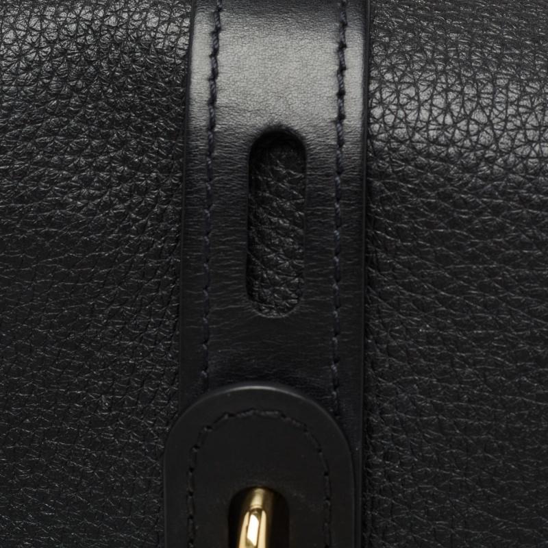 Women's Chloe Black Leather Medium Aby Day Top Handle Bag