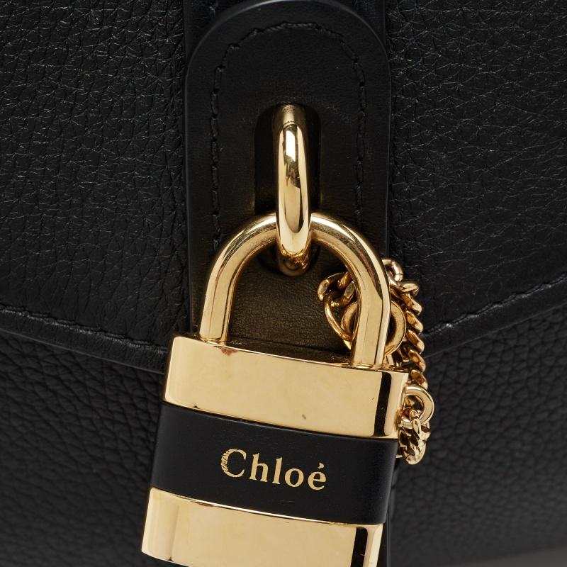 Chloe Black Leather Medium Aby Day Top Handle Bag 1